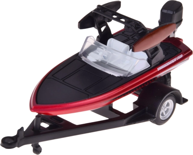 Részletgazdag motorcsónak külmotorral