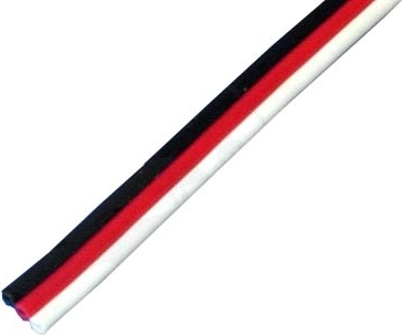 Háromeres lapos Futaba típusú szervókábel 3 × 0,33 mm - 1 m