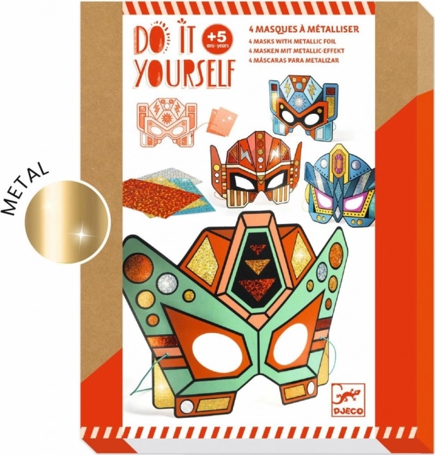 DJECO kreatív készlet – szuperrobot maszkok díszítéshez