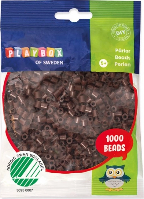 Playbox vasalható gyöngyök barna 1000 db