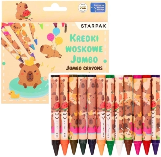 Jumbo viaszkréták Kapibara 12 szín
