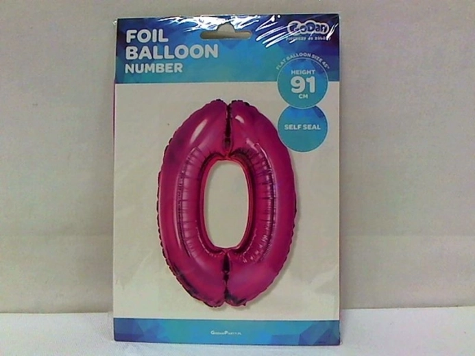 Rózsaszín fólia lufi 0 szám 85 cm