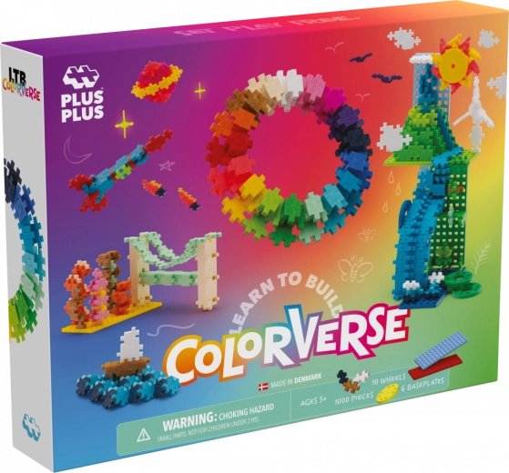 Plus-Plus Tanuld meg építeni Szivárvány szuper készlet