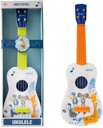 Ukulele afrikai motívumokkal