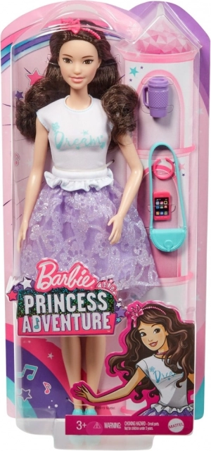 Mattel Barbie Princess Adventure hercegnő baba kiegészítőkkel – 1 db