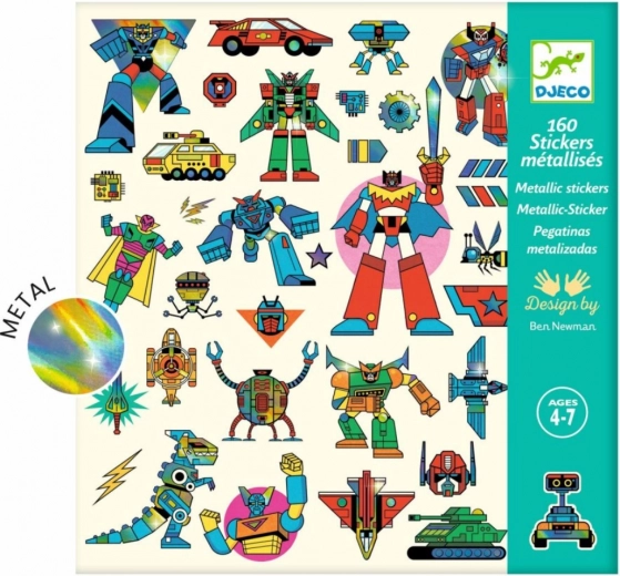 DJECO Fémes Matricák Robotok