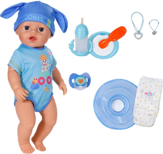 Baby Born Jonas Click & Play baba 43 cm varázskézzel és kiegészítőkkel