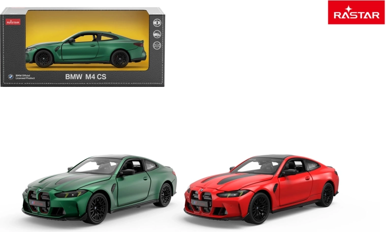 Rastar BMW M4 CS fém autómodell 1:24 zöld - 1 db