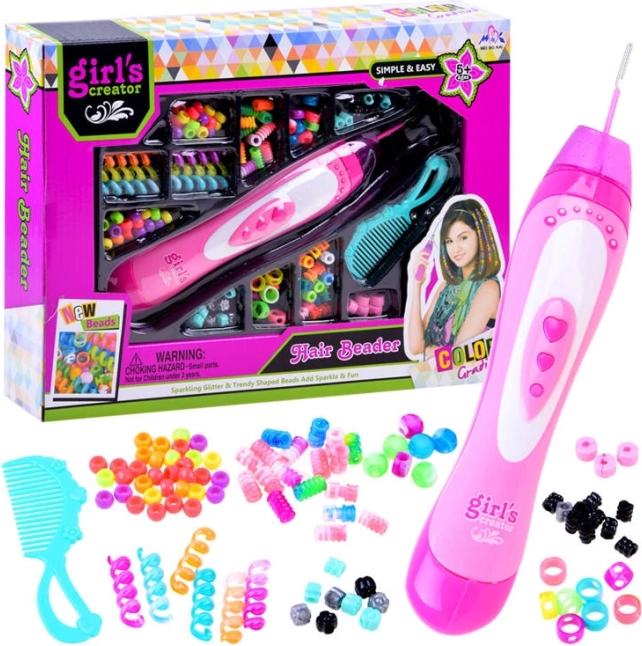 Girl's Creator hajdíszítő készlet gyöngyfűzővel