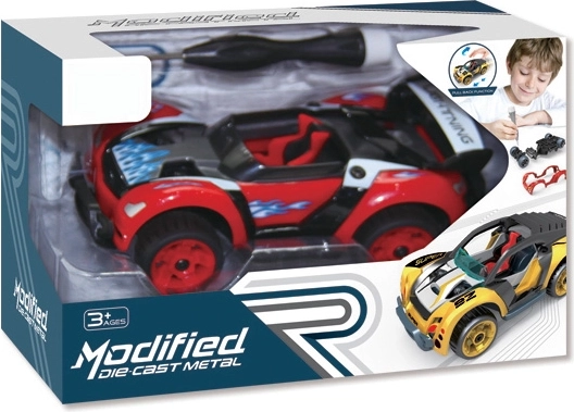 Csavarozható kisautó 1:32, pull back meghajtással