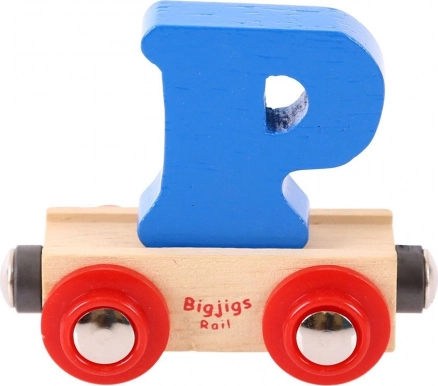 Vagon P betűvel Bigjigs Rail