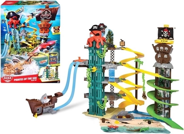 Dickie Toys Kalózok a tengeren – többszintes parkolóház