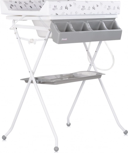 Chipolino Aqua Giraffe pelenkázó alátéttel és állvánnyal fürdőkád