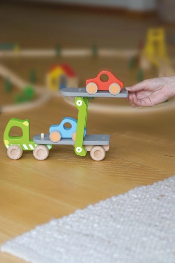 Kétszintes autószállító többféle játékhelyzethez