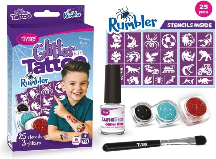 Rumbler csillámtetoválás szett gyerekeknek