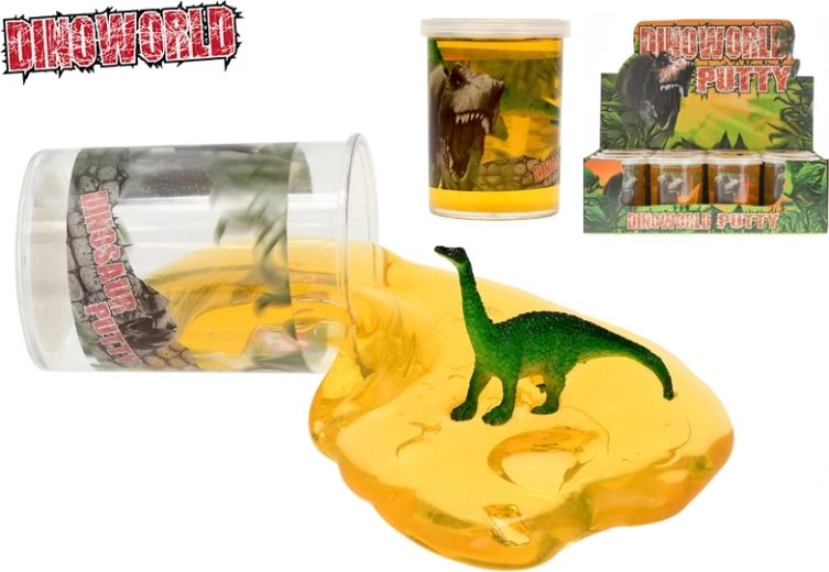 Dinoworld slime dinoszaurusszal, 7,5 cm