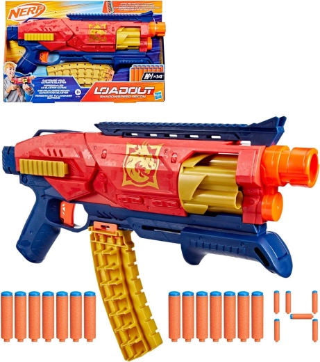 Hasbro Nerf Loadout Shadowspeed Recon blaster 14 db N1 lövedékkel