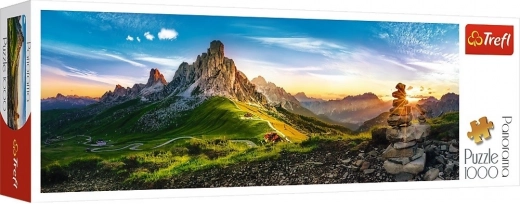 1000 darabos puzzle Passo di Giau, Dolomitok - Panoráma