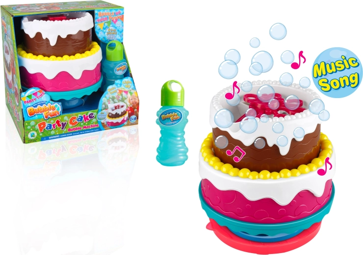Bubble Fun buborékfújó születésnapi torta dallammal és fénnyel
