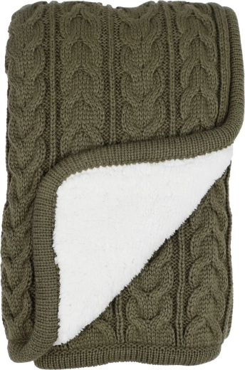 Vinter & Bloom Cuddly Dusty Olive takaró