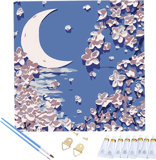 Minden egy dobozban: vászon, festékek és ecsetek