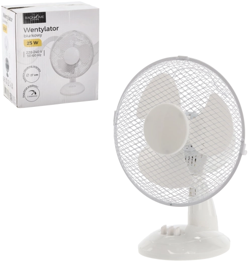 asztali ventilátor fehér 25 W