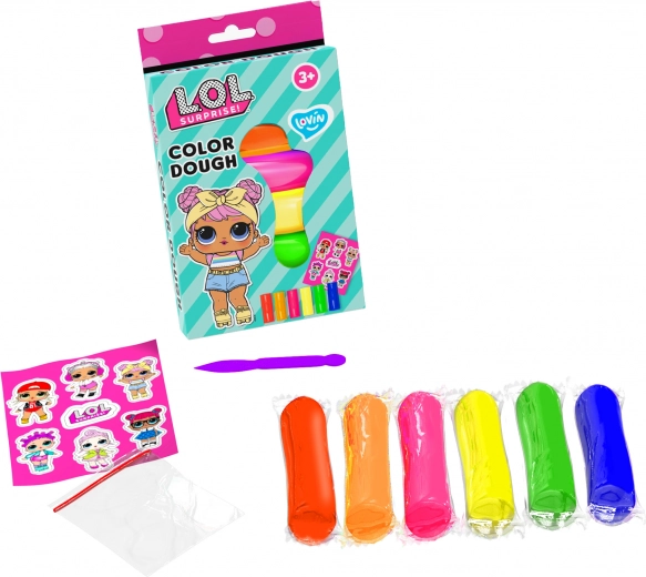 L.O.L. Surprise! gyorsan száradó formázó gyurma – 6 csomagos készlet