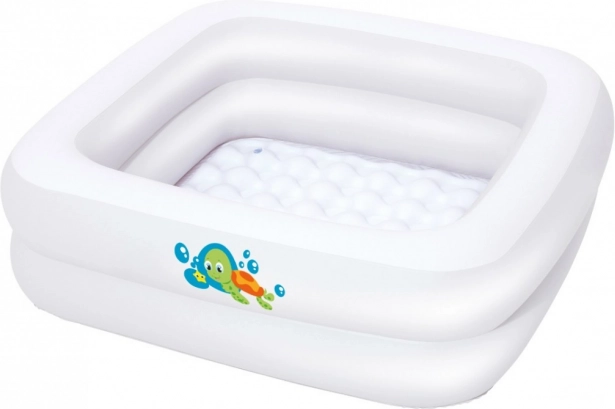Bestway felfújható gyerek kád és medence 2 az 1-ben BABY STEP 1-2-3 (86 × 86 cm)