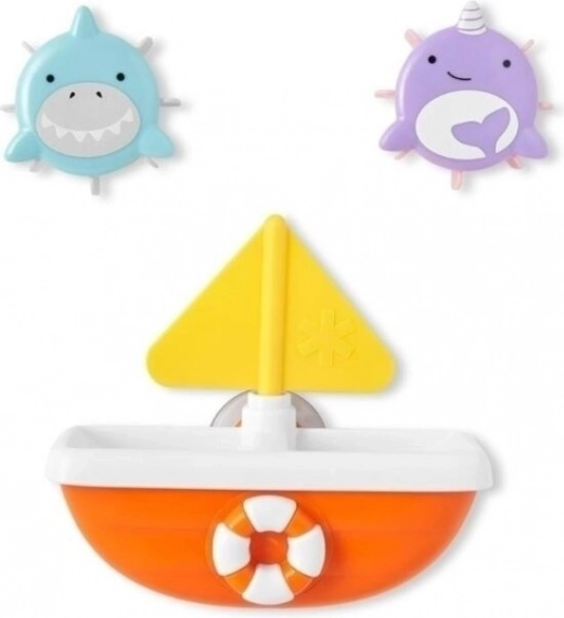 SKIP HOP ZOO TIP & SPIN BOAT fürdőjáték-készlet