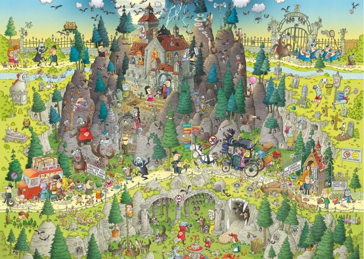 Heye Puzzle Őrült ÁLLATKERT: Erdélyi kiállítás 1000 darab