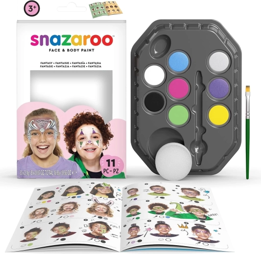 Snazaroo arcfestő és testfestő készlet, 8 db