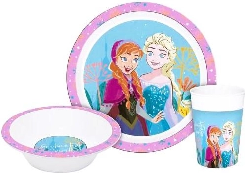 Műanyag étkészlet Frozen 3 db