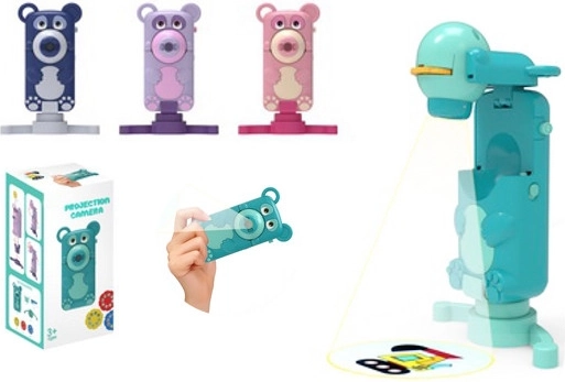 Összecsukható 2 az 1-ben rajzvetítő mackó alakban