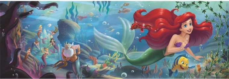 Panorámás puzzle Kis hableány 1000 darab CLEMENTONI