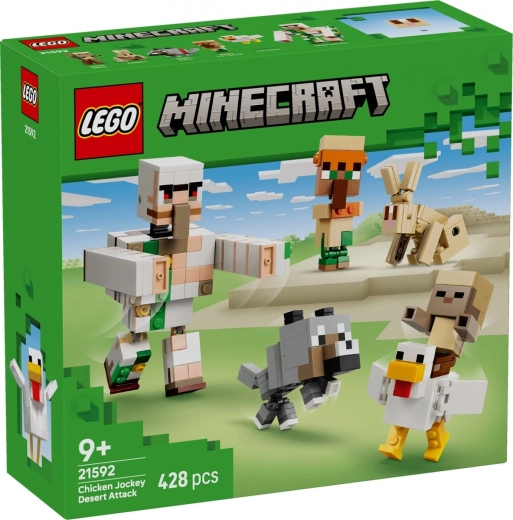 LEGO Minecraft A csirkelovas támadása a sivatagban