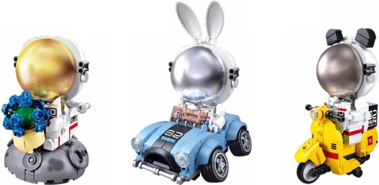 Sluban űrhajós – építőkészlet minifigura