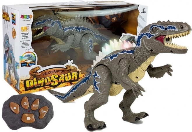 Távirányítású Tyrannosaurus dinoszaurusz világító effektusokkal