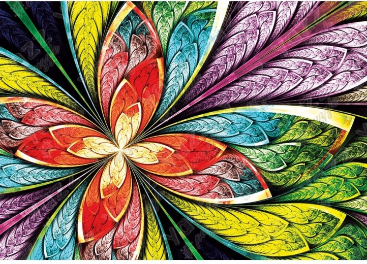 YAZZ puzzle színes virág 1000 darab