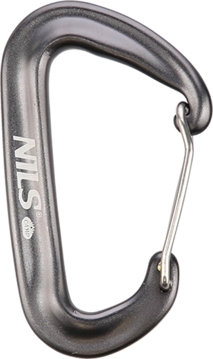 NILS Camp alumínium karabiner 12 kN szürke