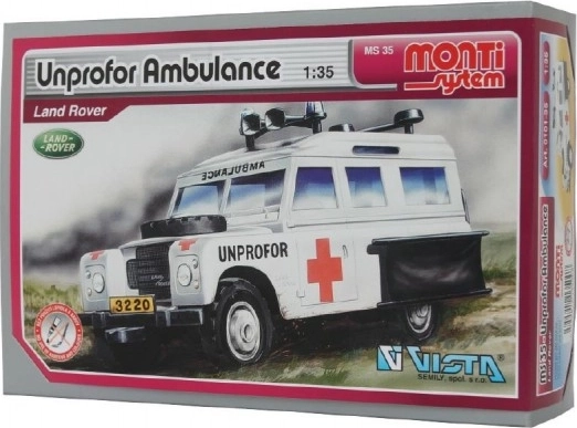 Monti System UNPROFOR Mentő Land Rover 1:35 építőkészlet