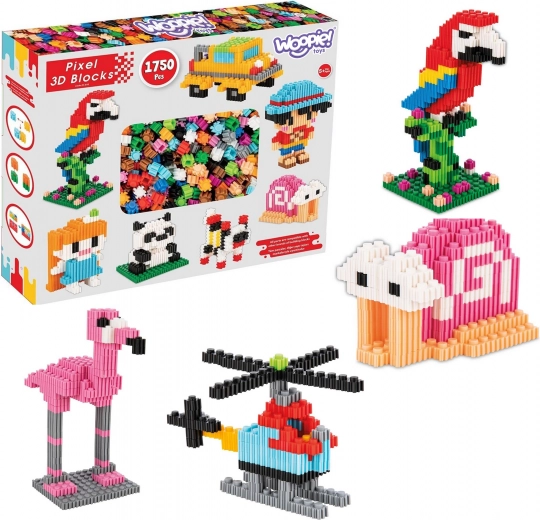 3D PIXEL építőkészlet 1750 db WOOPIE