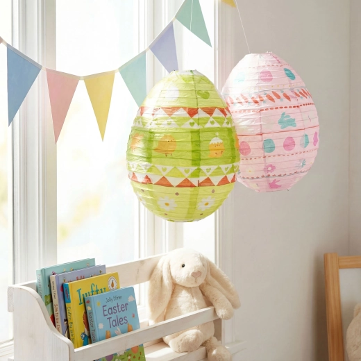 Húsvéti papírlampion tojás alakban, 30 cm
