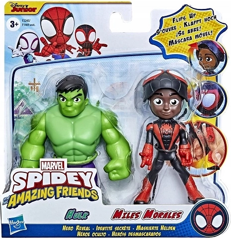 Hasbro Marvel Spidey és csodálatos barátai – Miles Morales és Hulk figurák