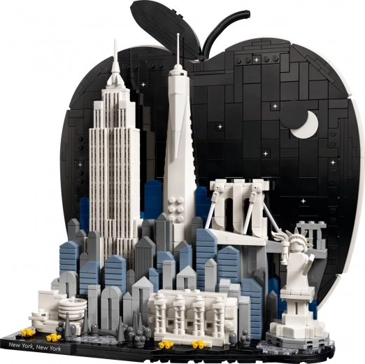 New York ikonikus panorámája dekorációként