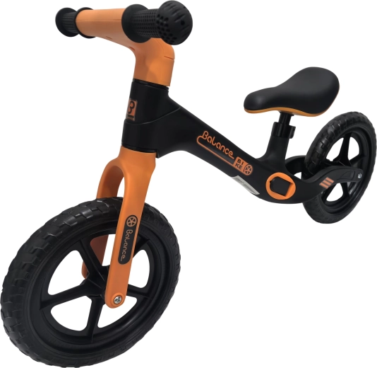 Balance Bike gyermek futóbicikli fekete-narancssárga