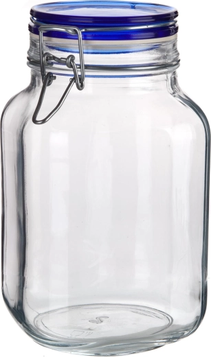 Hermetikus üveg tároló 2000 ml FIDO Blue patentzárral
