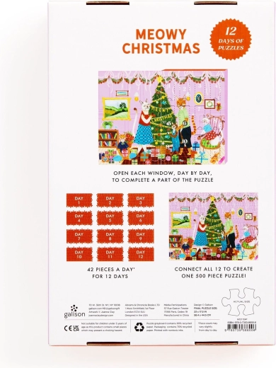 12 rész, egy 500 darabos kép