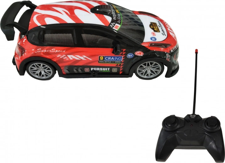 Világító, távirányítós RC autó 18,5 cm