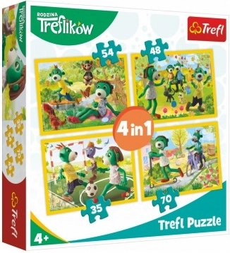 Puzzle 4 az 1-ben Treflik család