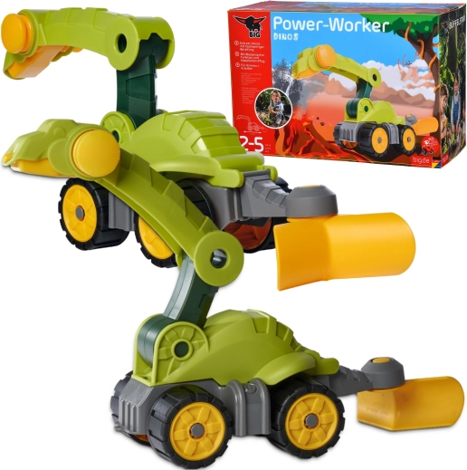 BIG Homokozó játék Dino jármű Power Worker
